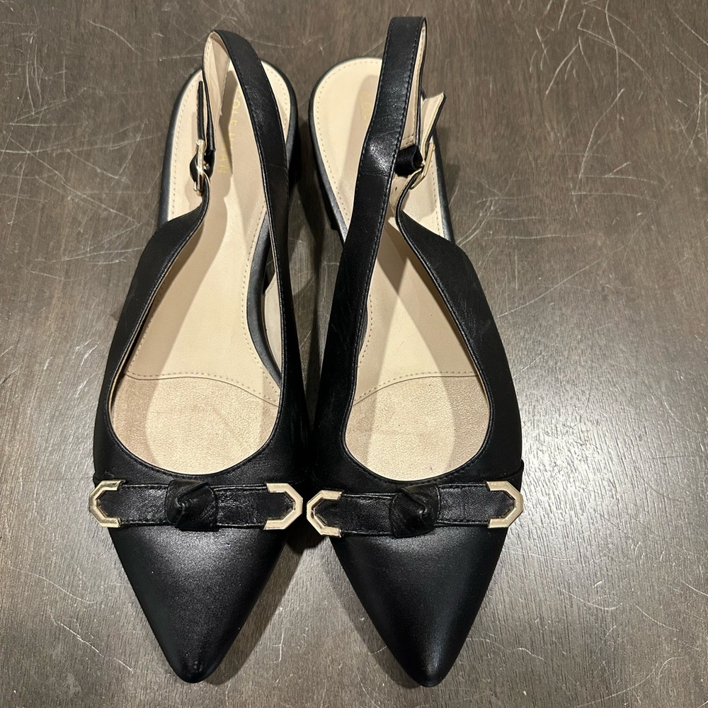 Cole Haan Elegant Black Slingback Women's Shoes: SOLD